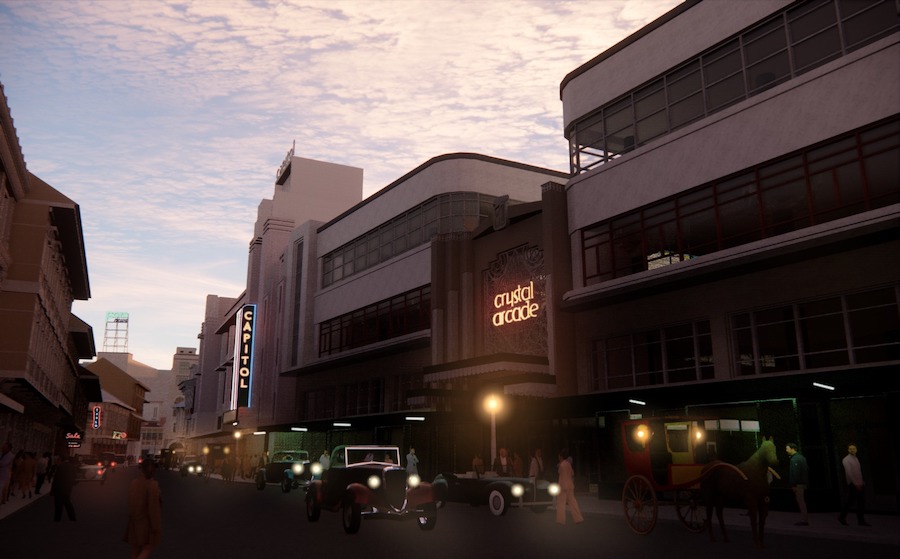 Digital render of The Crystal Arcade and Capitol Theater. Chaeyeon Lee / Renacimiento Manila